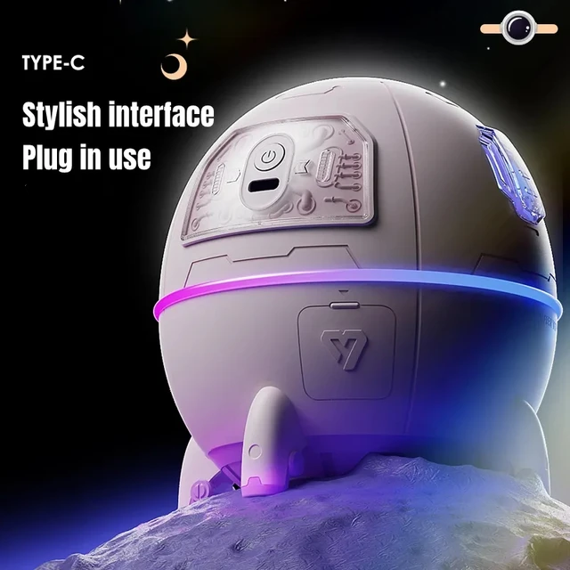 Astronaut Air Humidifier 220ml with Soothing Night Light β Breathe Easy in Style!