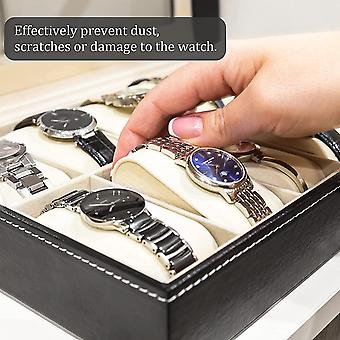 12 Grid Slots PU Leather Luxury Brand Watch Display Box