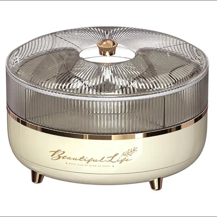 Luxury 5 Grid Dry Fruit Rotating Tray