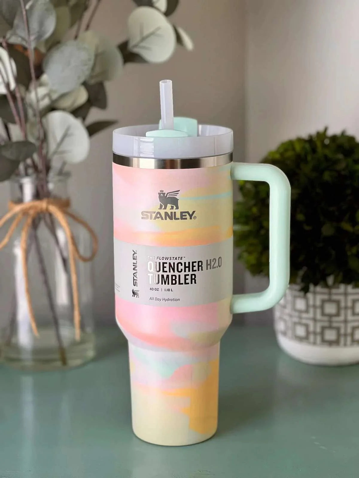 Stanley The Quencher H2.O Tumbler - Brushstrokes Warm Serene | 40oz