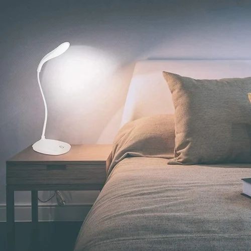 Foldable LED Desk Lamp Dimmable Touch Table Lamp USB Powered Table Light Night Light Touch Dimming Portable Study Room Lamp