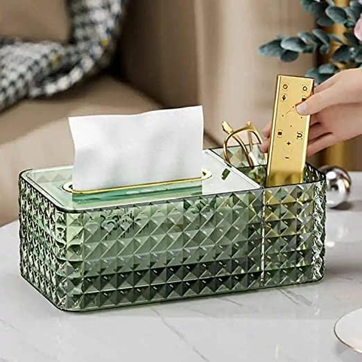 Acrylic Crystal Diamond Cut Tissue Box
