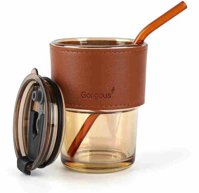 Stylish and Reusable Coffee Mug (450ml) Glass Tumbler
