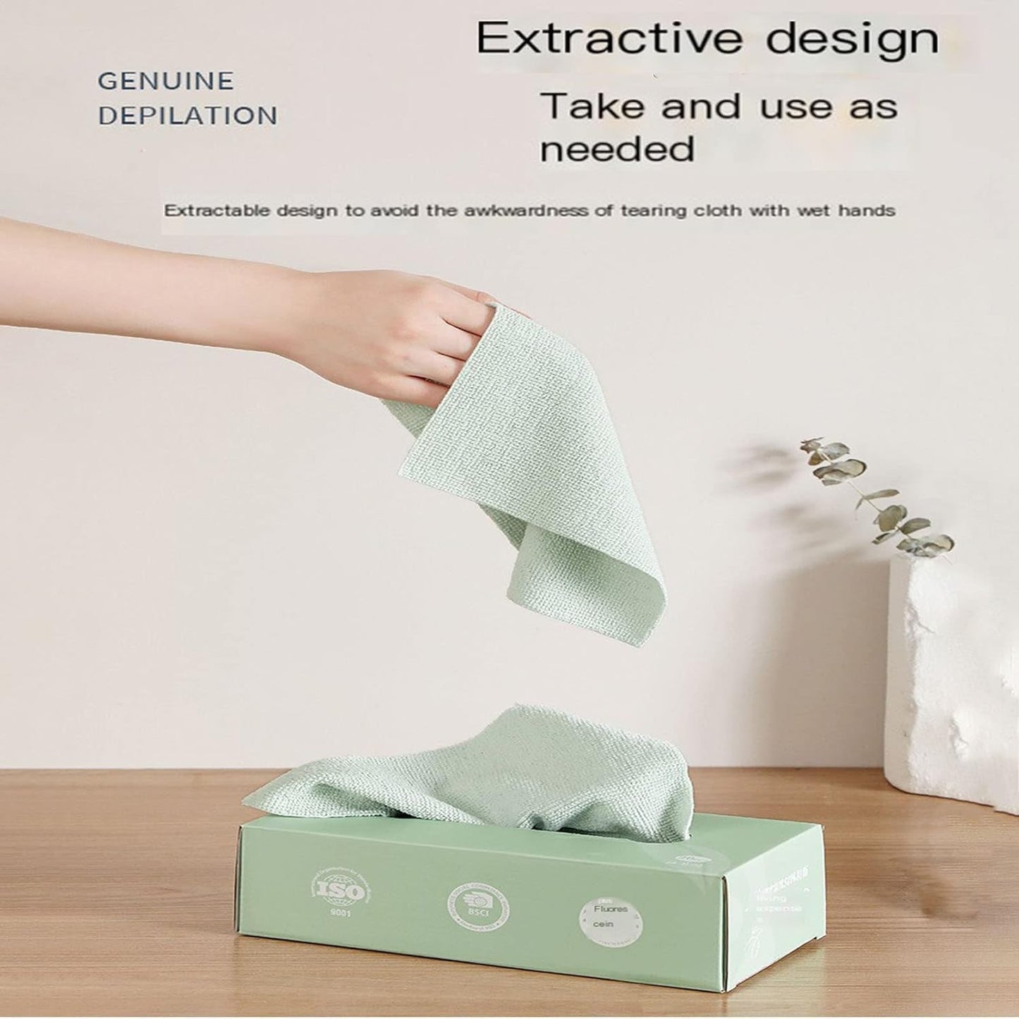 20 pcs Microfiber Cleaning Cloth with Box Magic Wipe Multi-Functional Dish Washing Towel Cleaning Rag,Extractable Microfibre Cloths Car Glass Windows Strong Cleaning Home,Kitchen