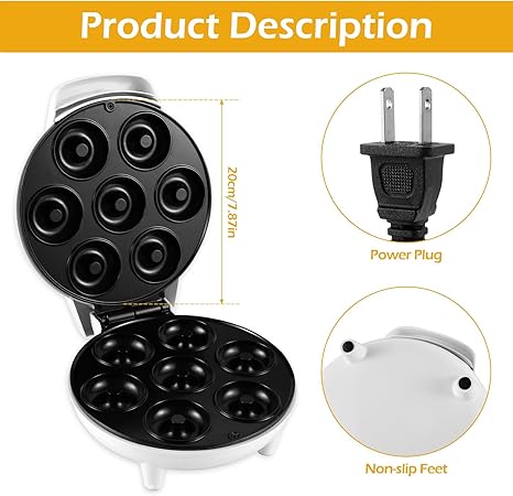 Electric 3 PCs Donut Maker