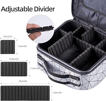 Diamond cut makeup cosmetics bag