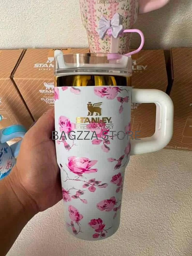 The Stanley X LoveShackFancy Cute Quencher Tumbler 14oz