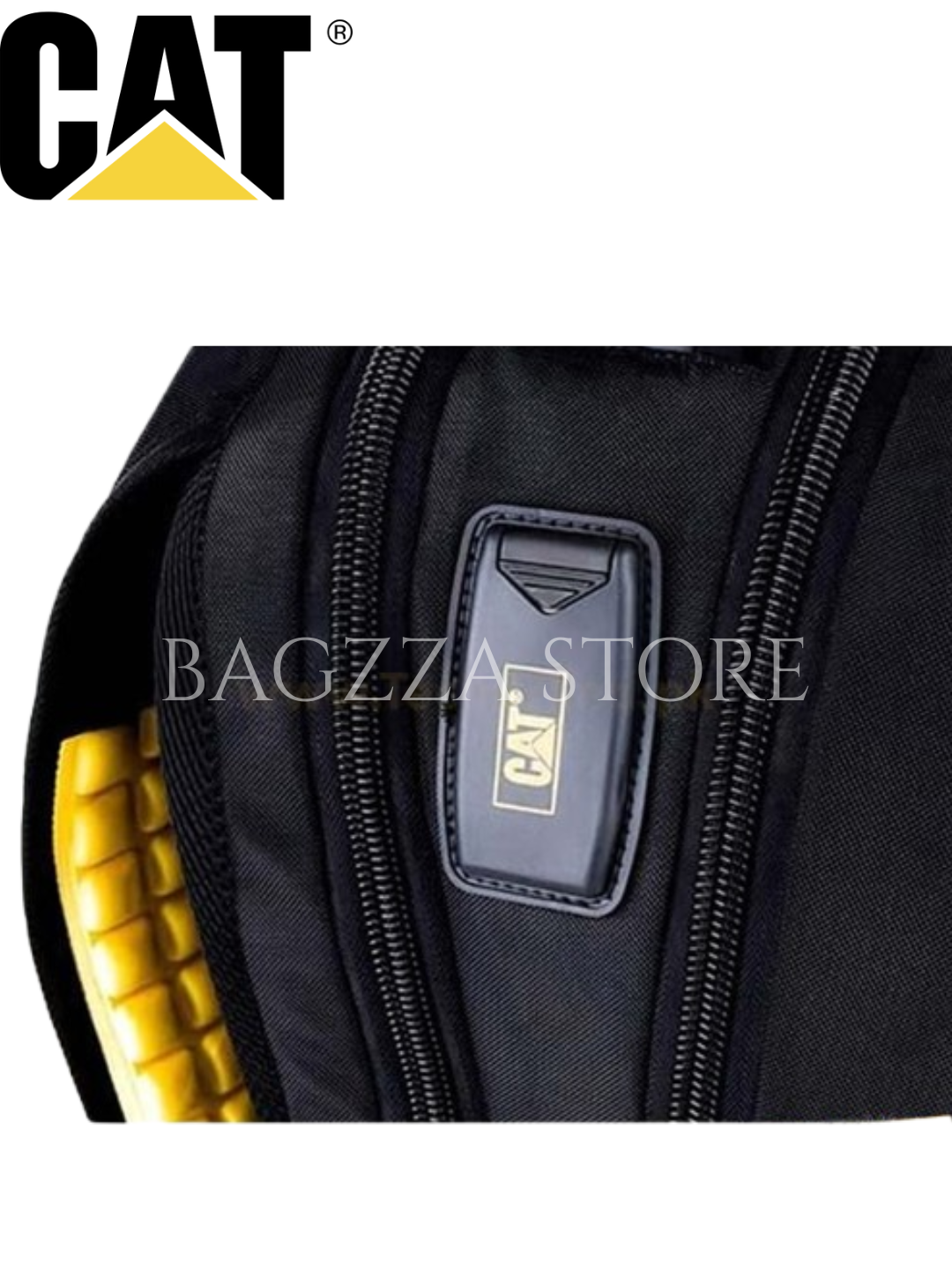 Caterpillar Business Travel Backpack with USB Charging Port & AUX Cable 15.6″ with Bubble Padding Laptop Compartment with Rain Cover Men & Women