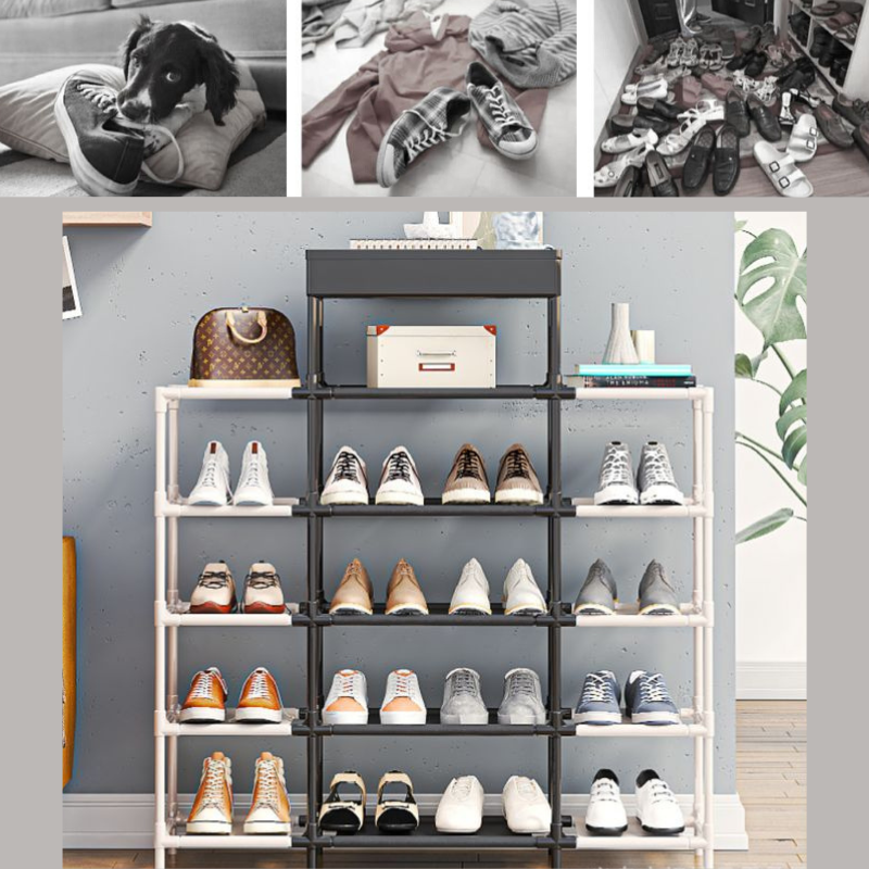 5-Tier Metal Shoe Rack