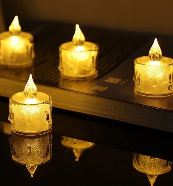New Flameless and Smokeless Candles (Pack of 4)