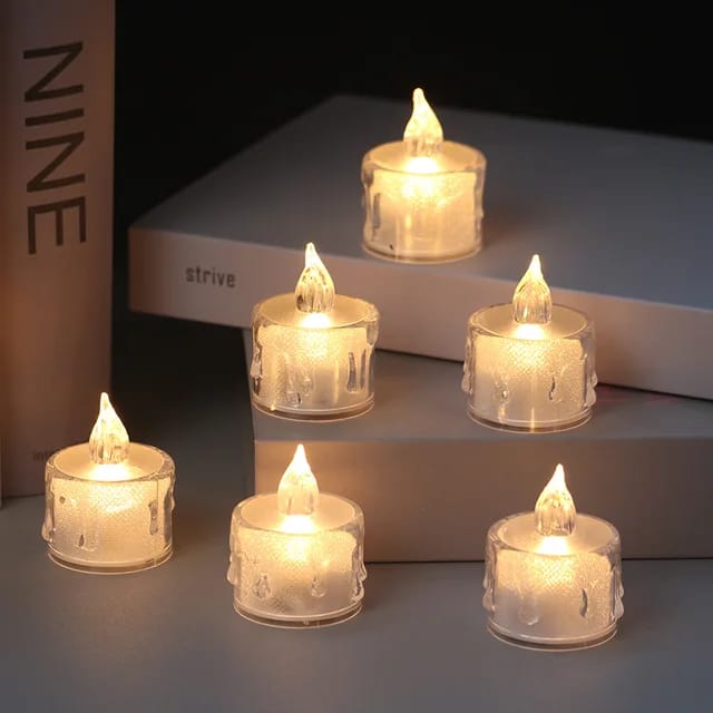 New Flameless and Smokeless Candles (Pack of 4)