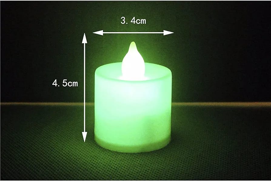 Multicolor Flameless cell operated candle (Pack of 4)