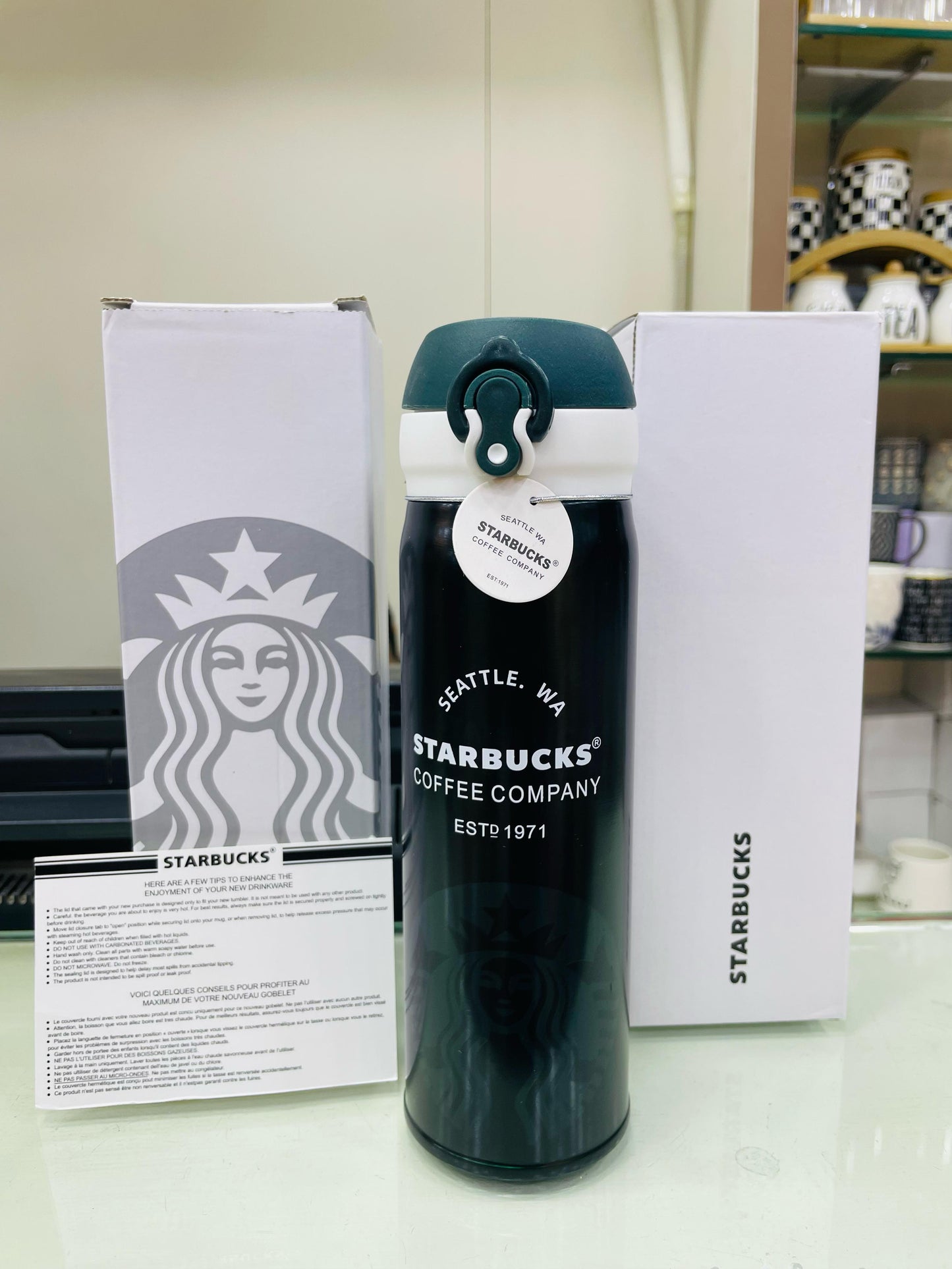 Original STARBUCKS Vacuum Flask Cup Stainless Steel Tumbler Flask Bottle Insulated Coffee Flask With 500ml
