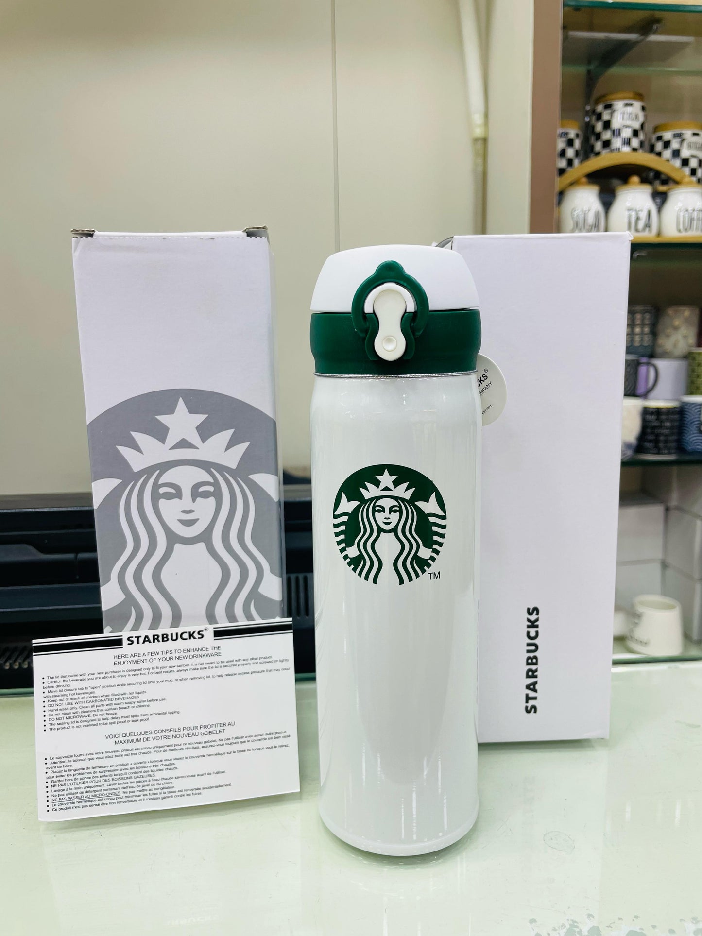 Original STARBUCKS Vacuum Flask Cup Stainless Steel Tumbler Flask Bottle Insulated Coffee Flask With 500ml