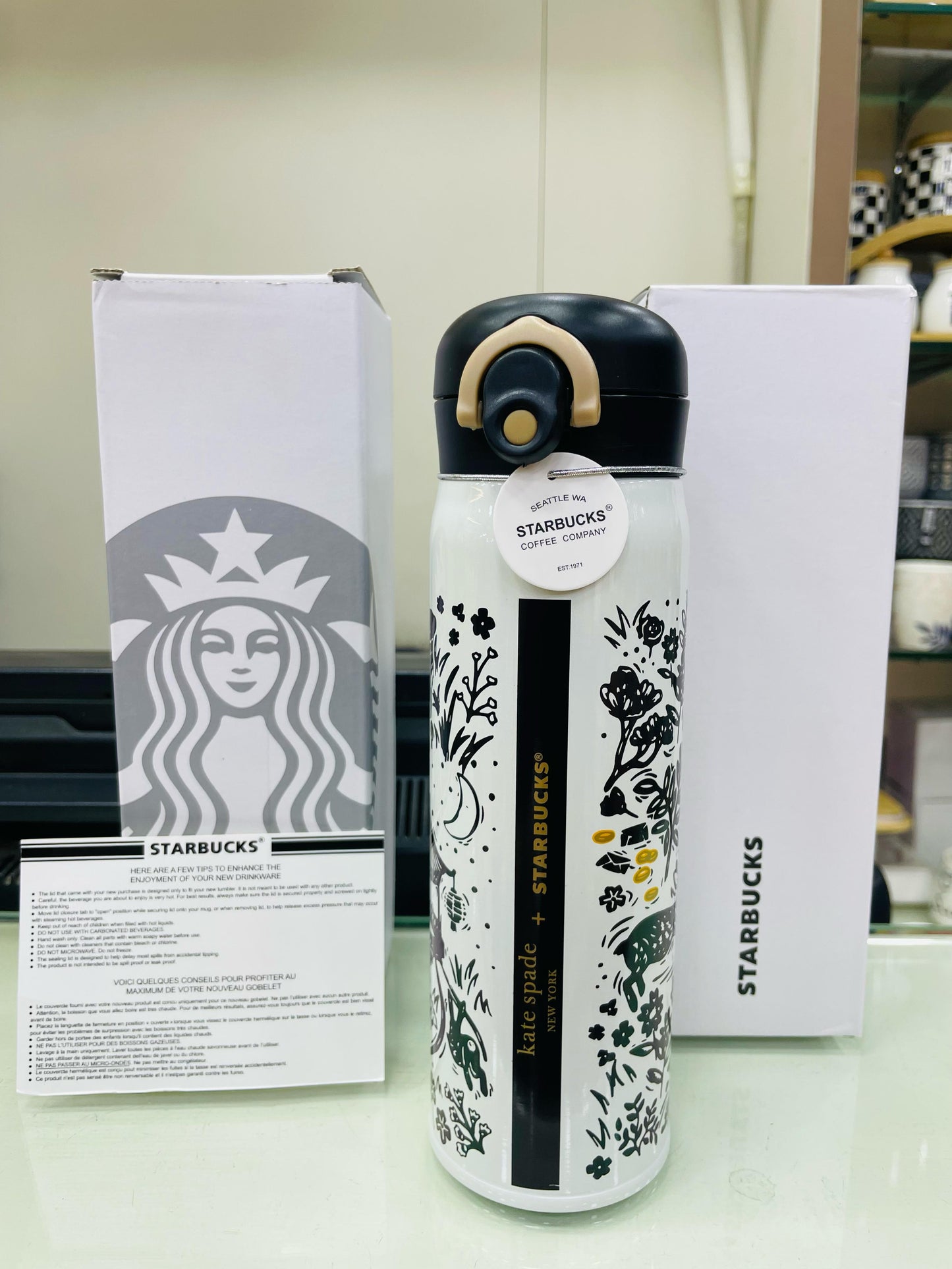 Original STARBUCKS Vacuum Flask Cup Stainless Steel Tumbler Flask Bottle Insulated Coffee Flask With 500ml