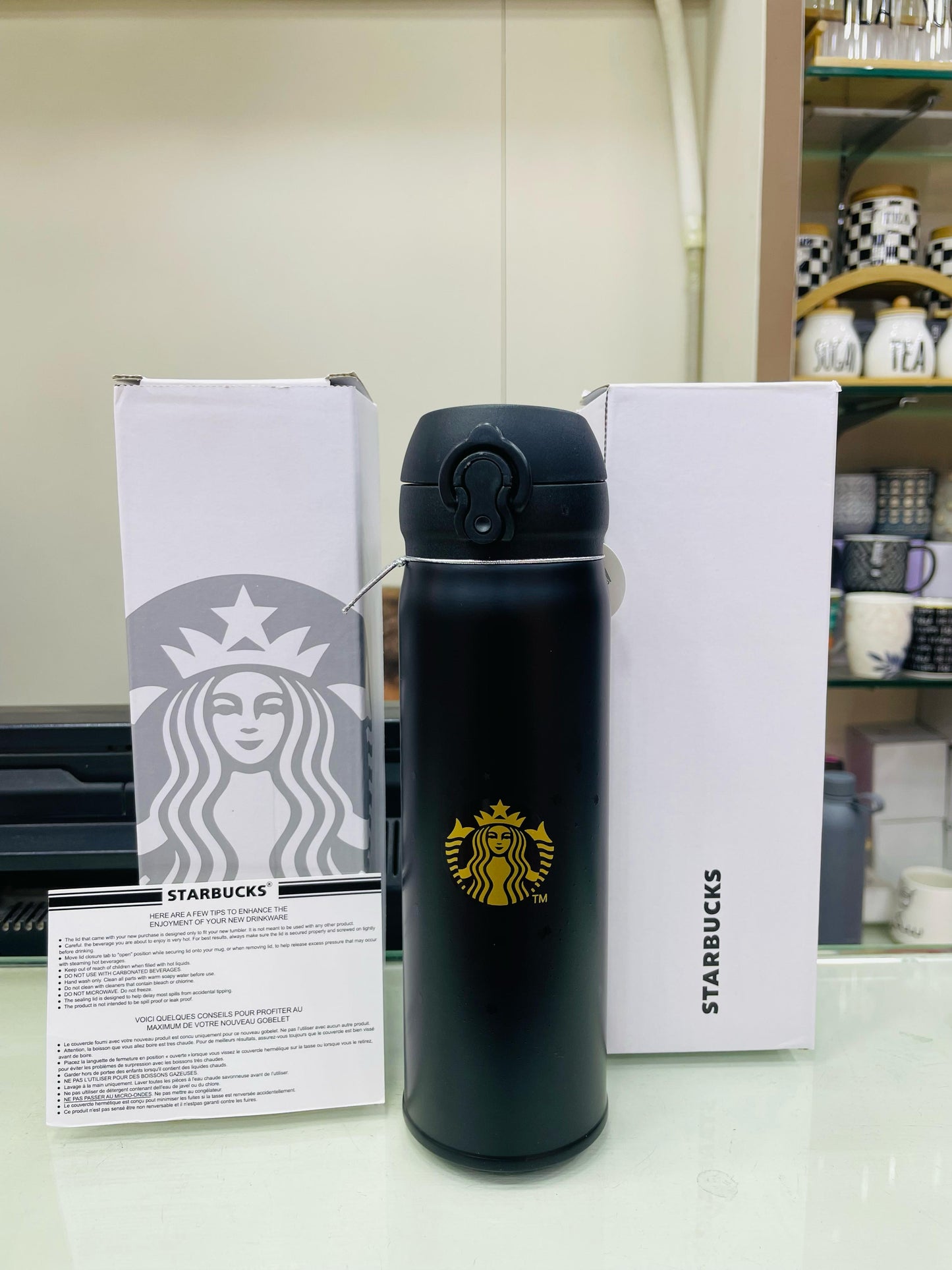 Original STARBUCKS Vacuum Flask Cup Stainless Steel Tumbler Flask Bottle Insulated Coffee Flask With 500ml