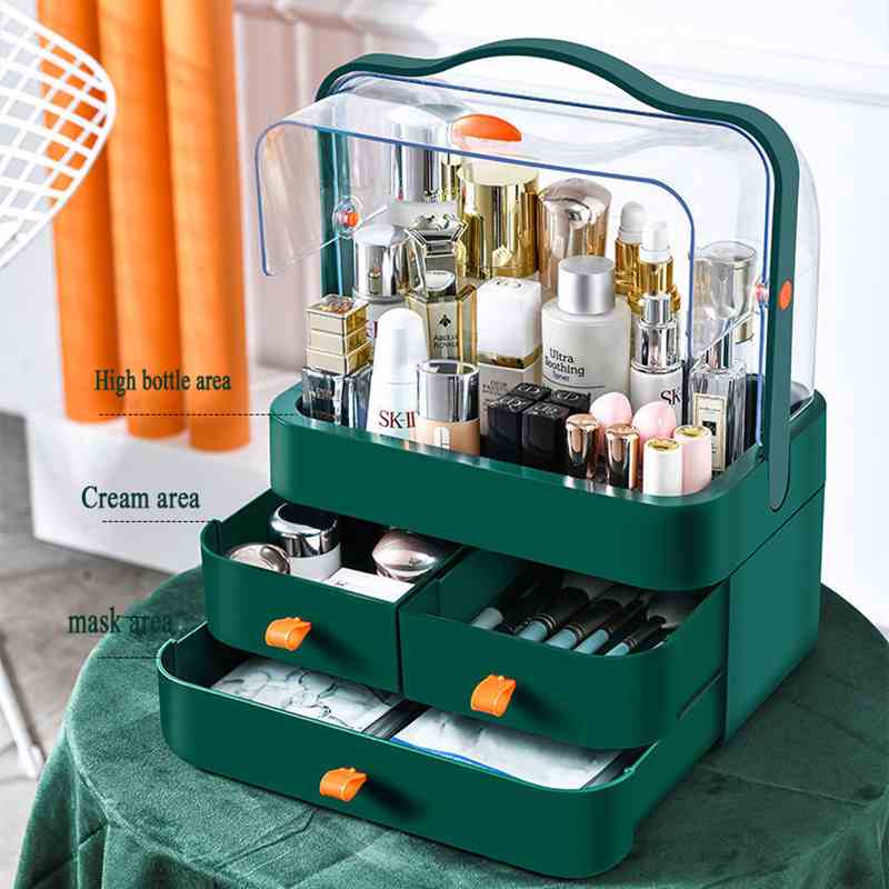 Acrylic Makeup Storage Box with 3 Drawers