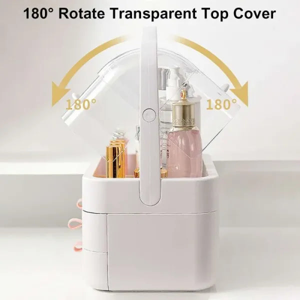 Acrylic Makeup Storage Box with 3 Drawers