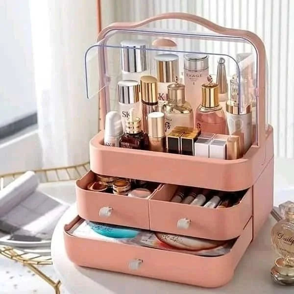 Acrylic Makeup Storage Box with 3 Drawers