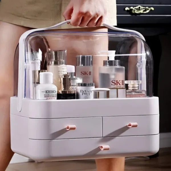 Acrylic Makeup Storage Box with 3 Drawers