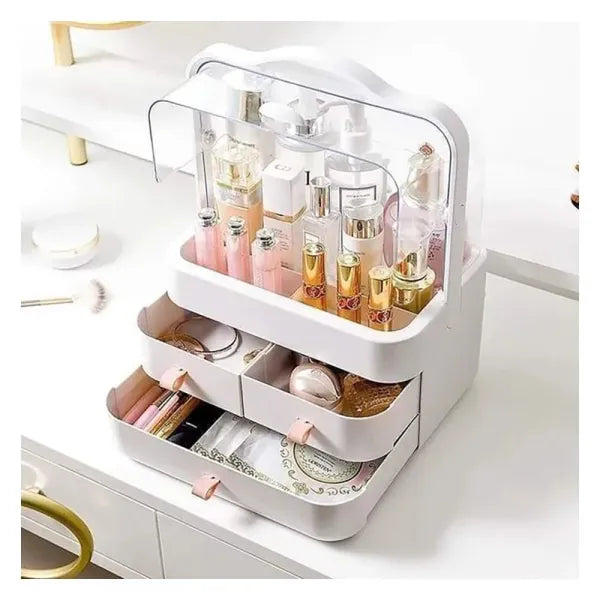 Acrylic Makeup Storage Box with 3 Drawers