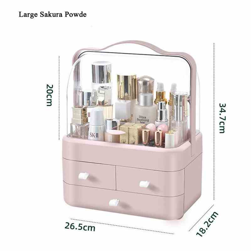 Acrylic Makeup Storage Box with 3 Drawers