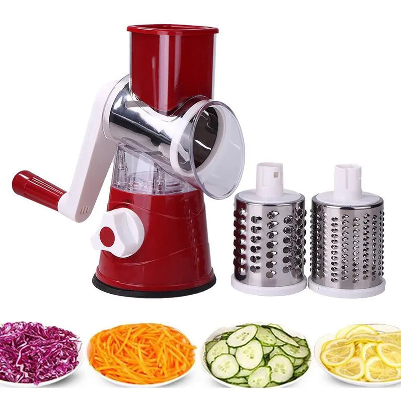 3-in-1 Manual Rotary Vegatable Fruit Slicer