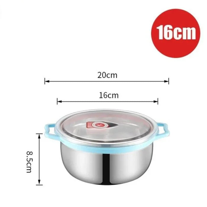 3 pcs Stainless Steel Bowl with Airtight Lid