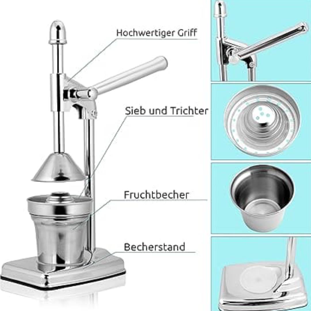 Stainless steel Manual Hand Press Citrus Juicer For Fresh Juicer Squeezer Machine