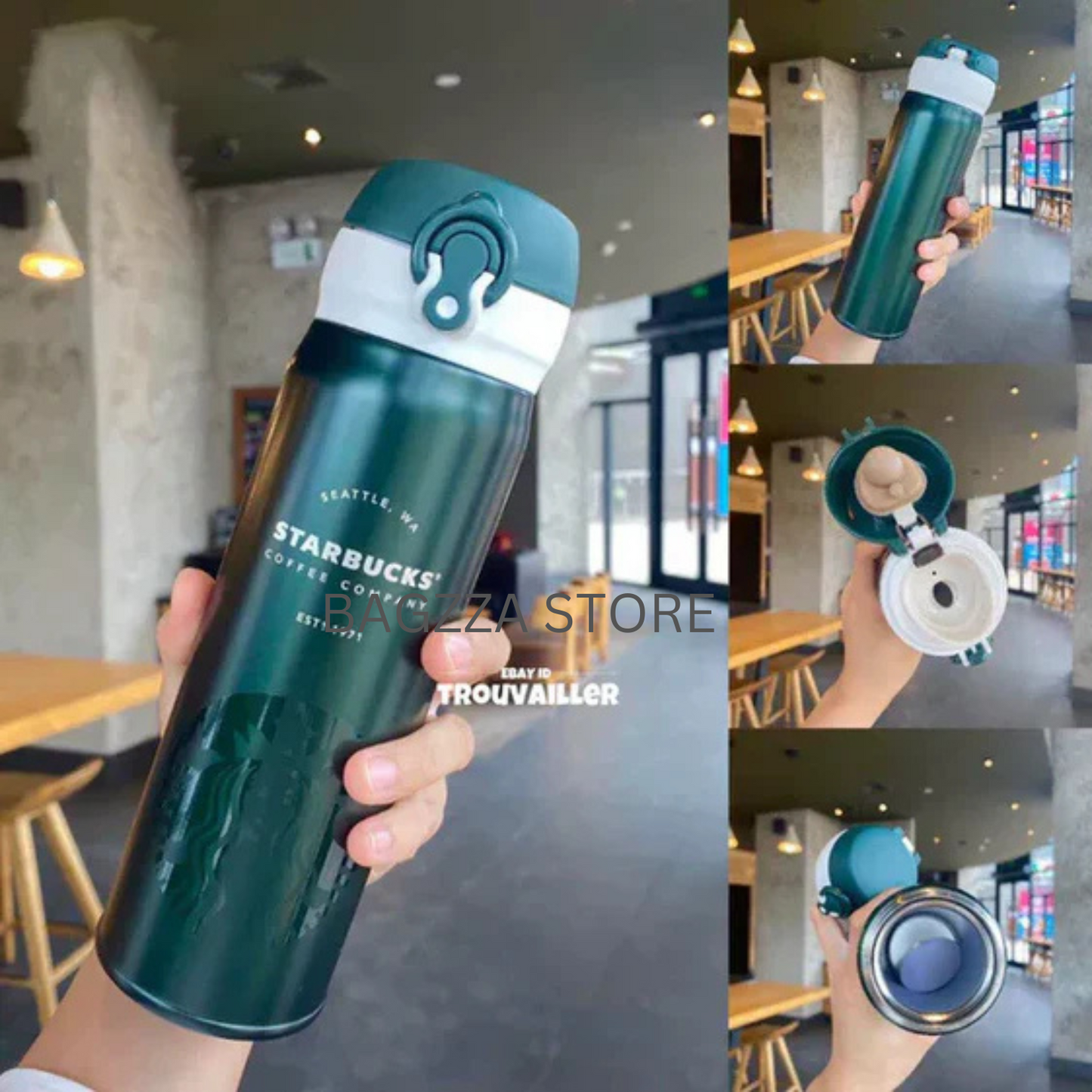 SB Insulated Tumbler- Green -420 ml