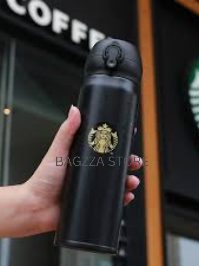 SB Insulated Tumbler - Black & Golden - 420ml