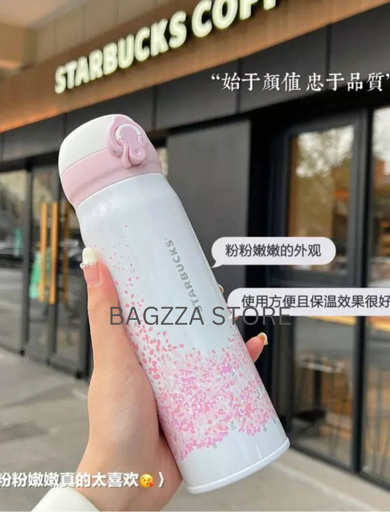 SB Insulated Tumbler-White & Pink-420ml