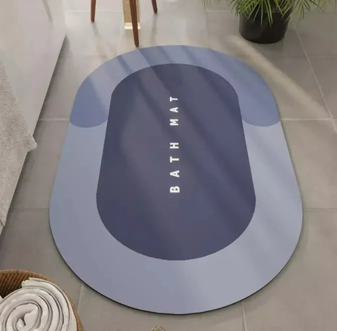 Printed Bath Mat Water Absorbent Non-Slip