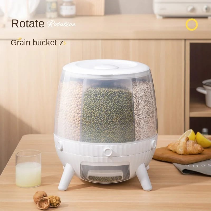 6Grid Rotating Cereal Dispenser