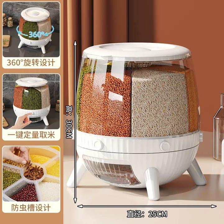 6Grid Rotating Cereal Dispenser