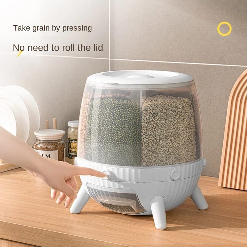 6Grid Rotating Cereal Dispenser