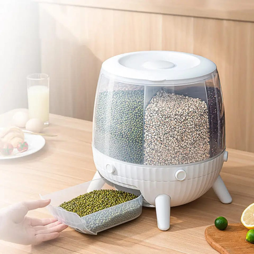 6Grid Rotating Cereal Dispenser