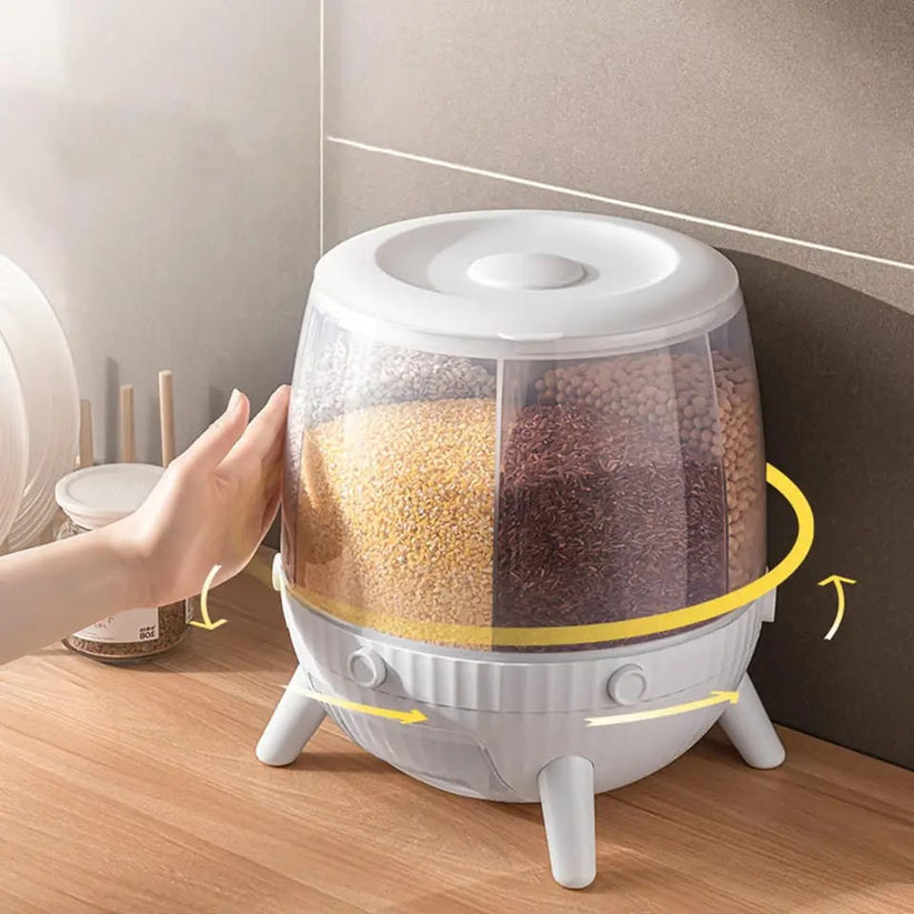 6Grid Rotating Cereal Dispenser