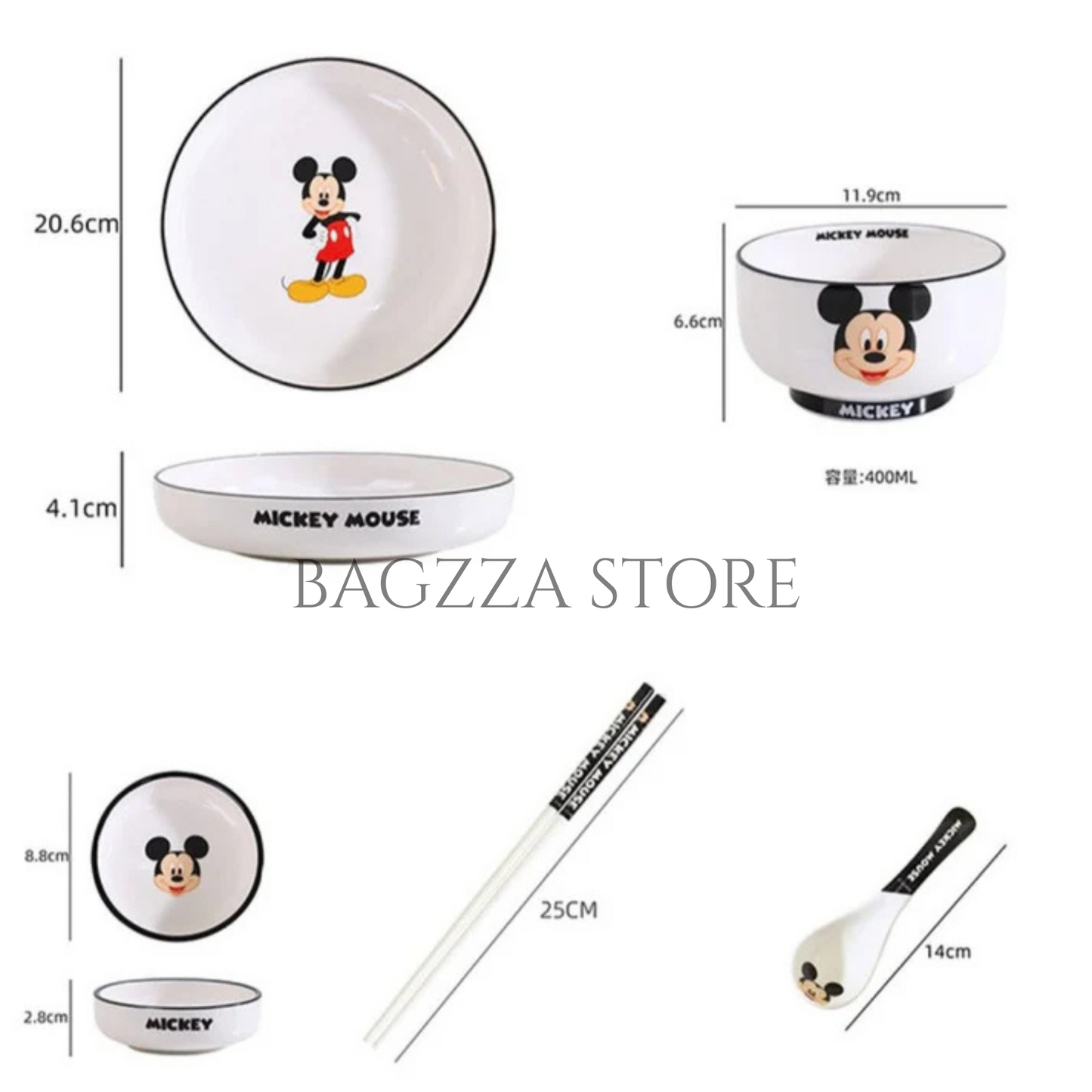 DISNEY Mickey & Friends Dinnerware Set – 6 Pieces