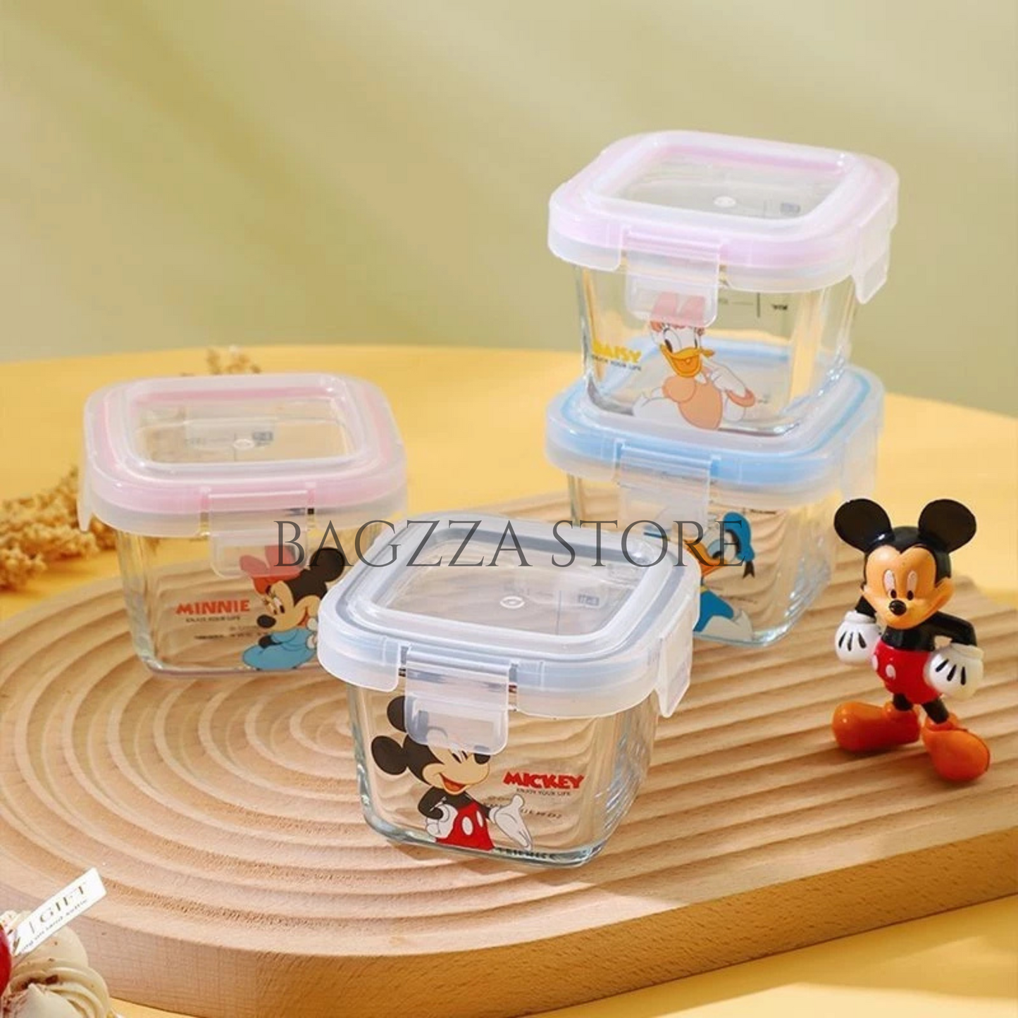 DISNEY Mickey & Friends Glass Airtight Box Set