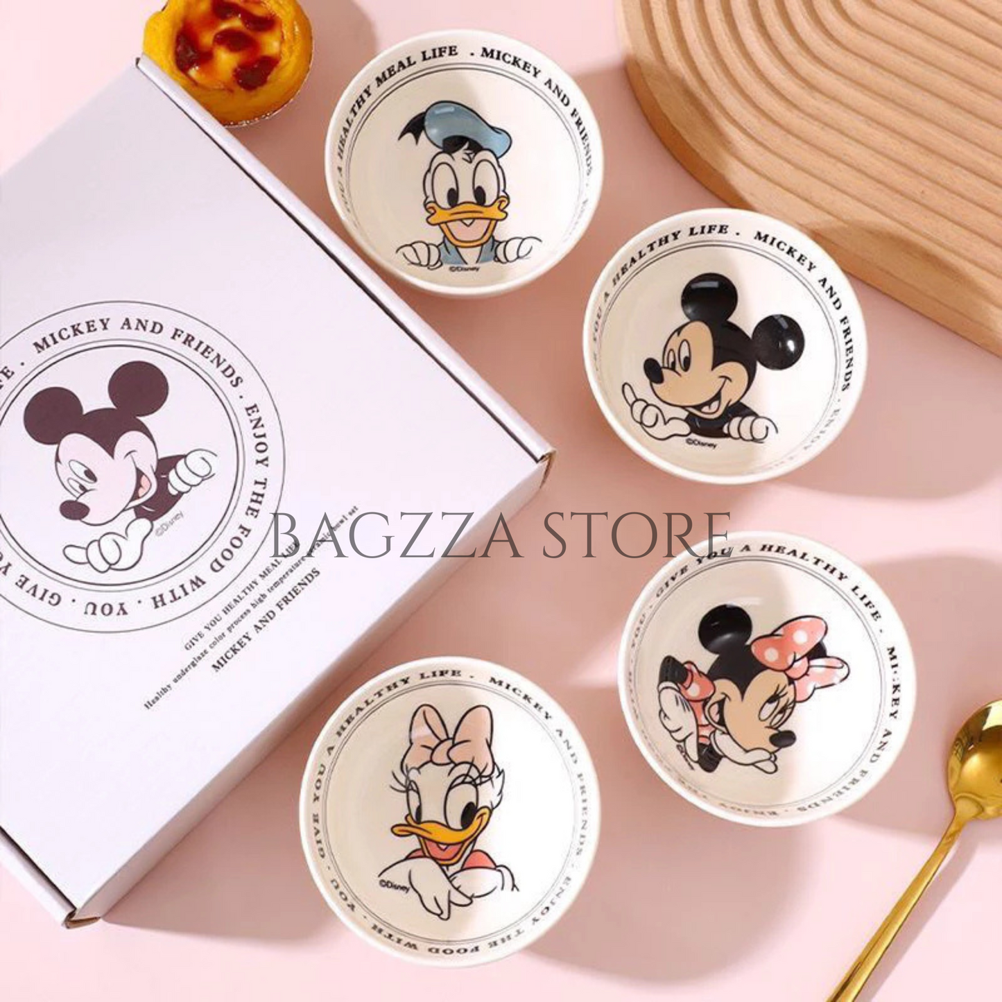 DISNEY Mickey & Friends 4 in 1 Bowl Set with Gift Box- 4 Pieces