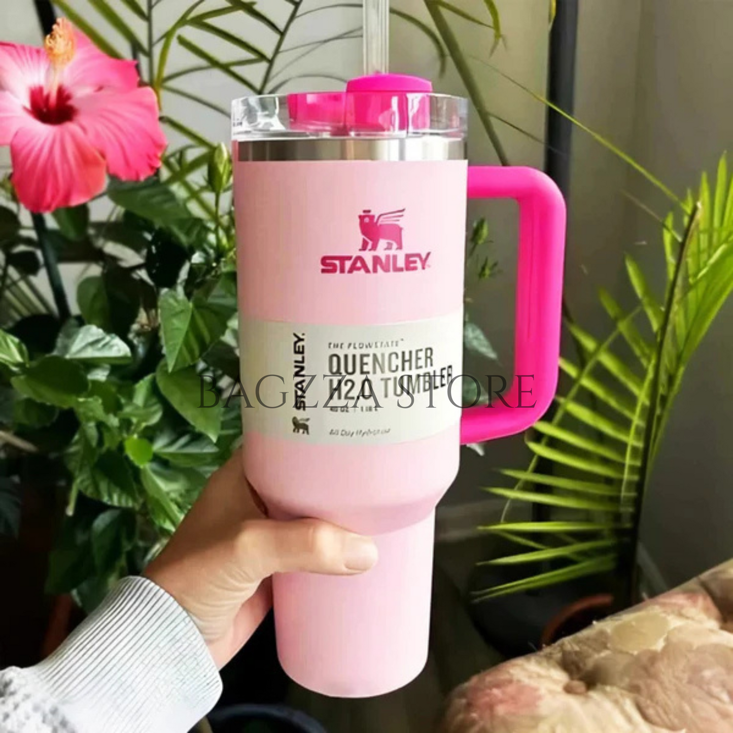 Stanley The Quencher H2.0 FlowState Tumbler | 40 OZ - Flamingo Pink