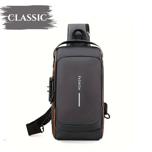 “Smart Umrah Bag – Anti-Theft Design with USB Charging Port for Safe Travel”