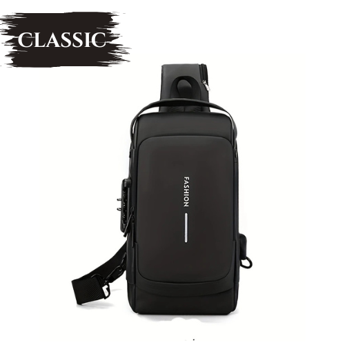 “Smart Umrah Bag – Anti-Theft Design with USB Charging Port for Safe Travel”