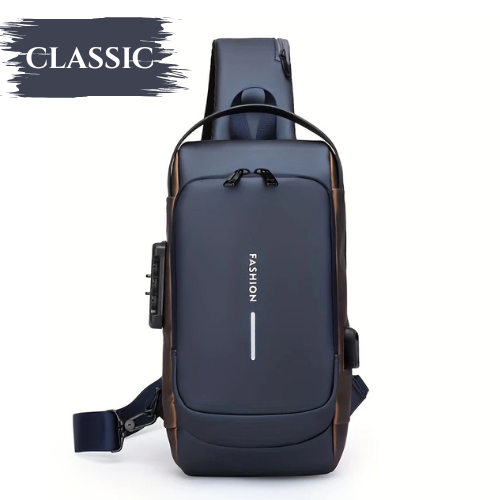 “Smart Umrah Bag – Anti-Theft Design with USB Charging Port for Safe Travel”