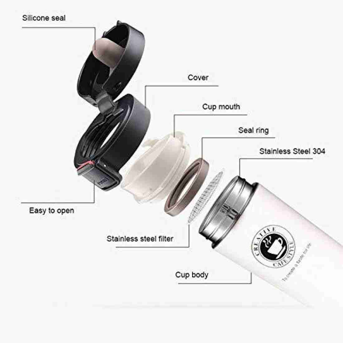 Premium Double Wall Stainless Steel Thermal Mug - 510ml Coffee Cup for Optimal Temperature Retention