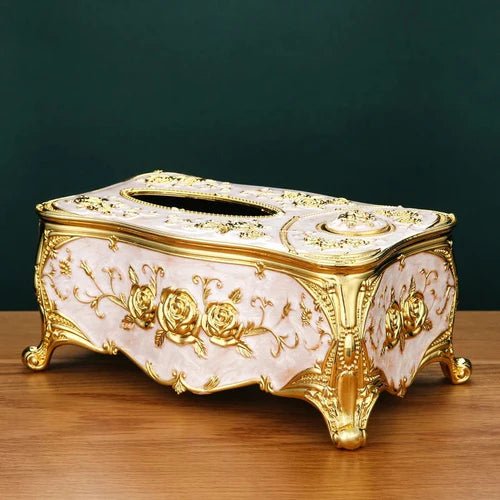 Luxury Dual-Function Tissue Box with Built-In Toothpick Dispenser