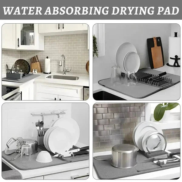 Multipurpose Drain Mat with Dish Stand
