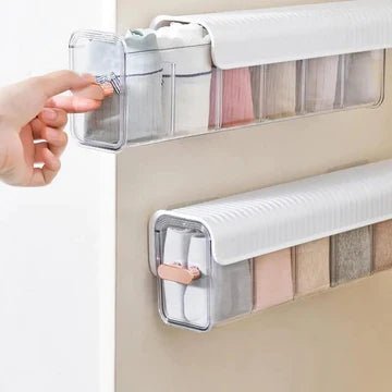 Space-Efficient Wall Mounted 6 Portion Dispaly Box