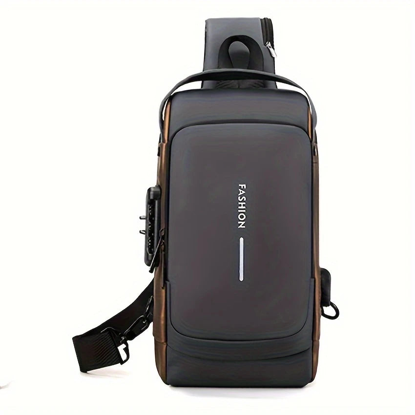 “Smart Umrah Bag – Anti-Theft Design with USB Charging Port for Safe Travel”